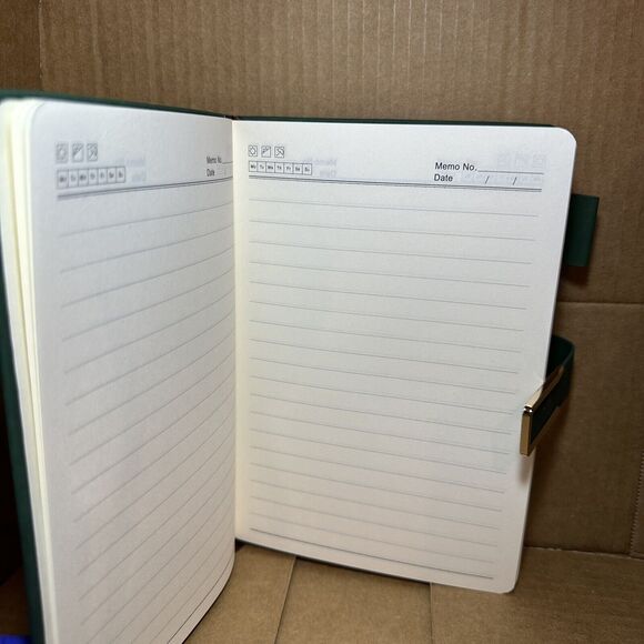 A5 Vintage Leatherbound Notebook W/Bookmark & MOKA Pen Included. (200 Pages) - Picture 3 of 4